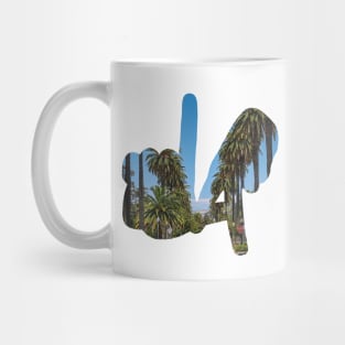 LA Hands, Palm Trees Mug